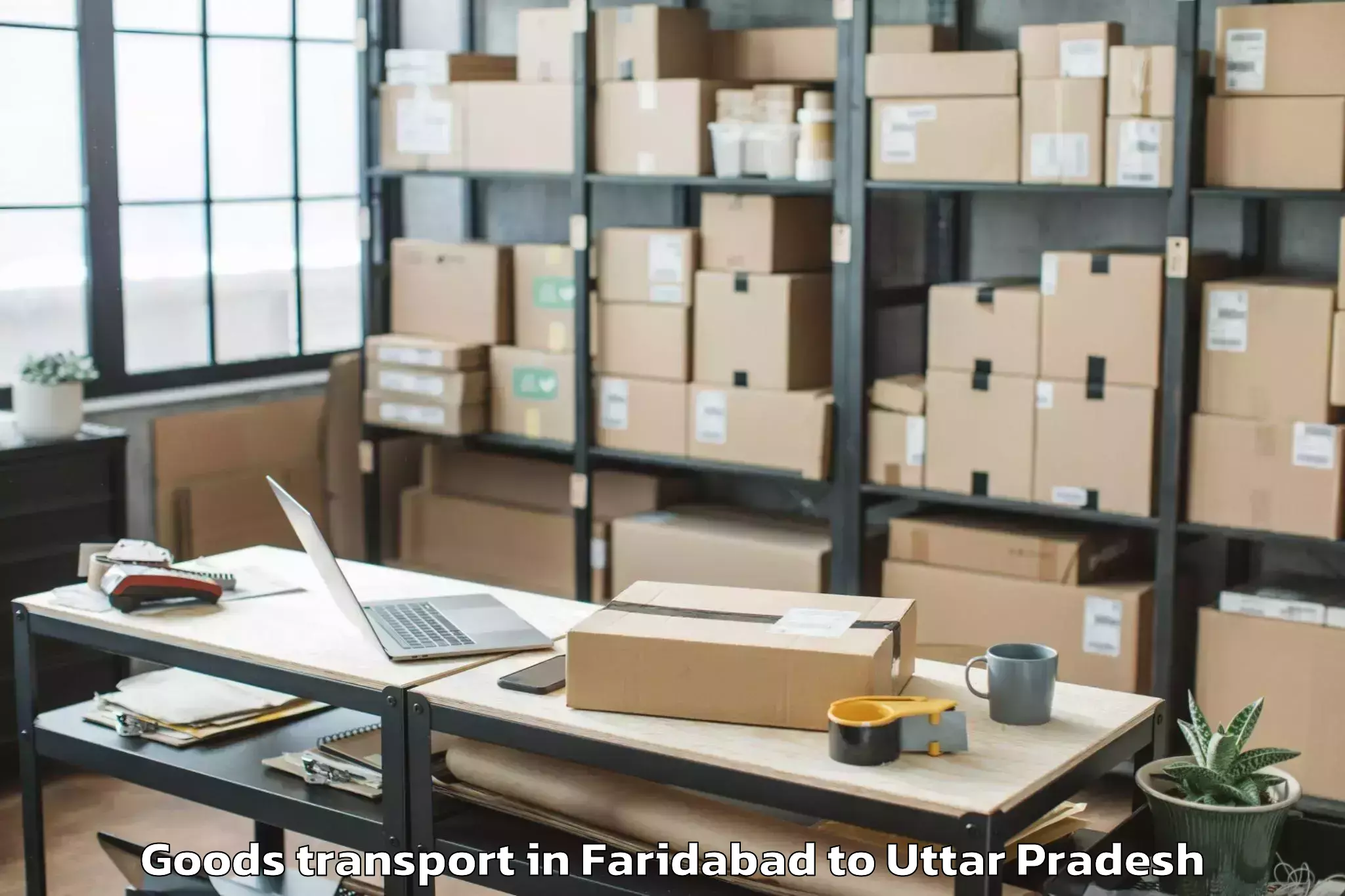 Reliable Faridabad to Robertsganj Goods Transport